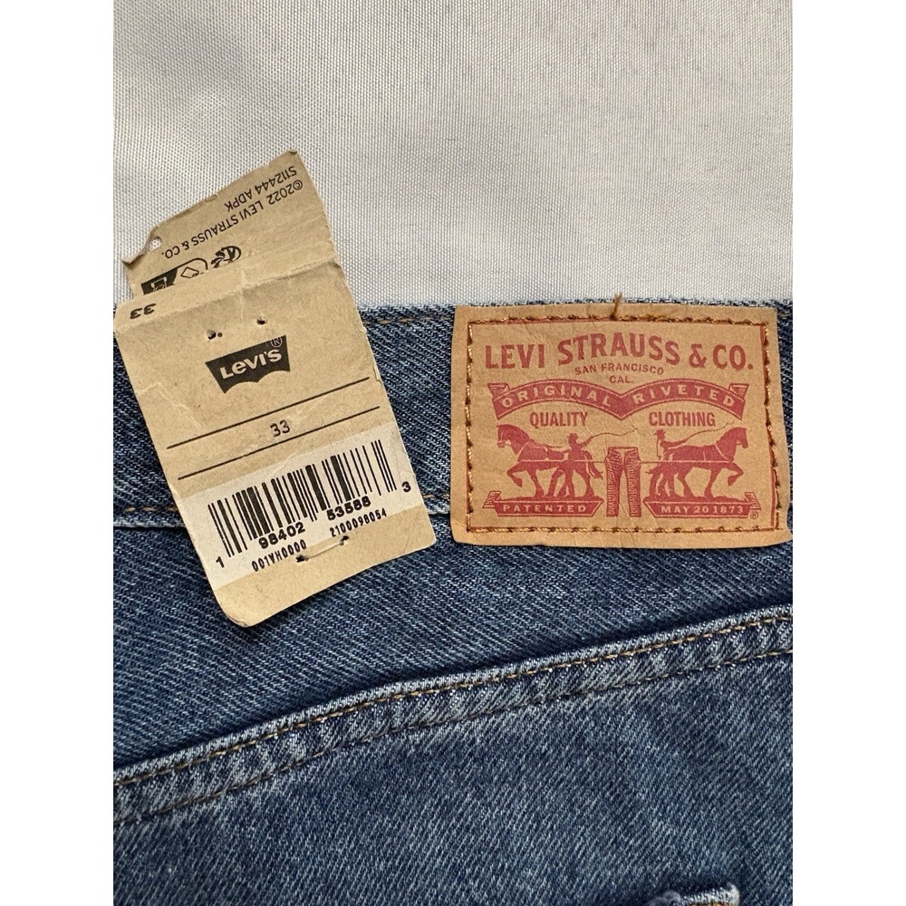 NEW Levi's High Rise Back Slit Skirt Women Size 33 Levi's Demi Skirt JEAN SKIRT - Picture 10 of 14